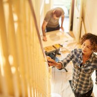 fresh paint for the old house - home decoration stock pictures, royalty-free photos & images
