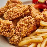 fried chicken street food - junk food stock pictures, royalty-free photos & images