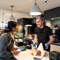 friendly service and sweet selections - junk food stock pictures, royalty-free photos & images