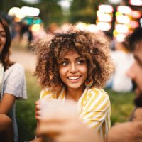 friends having fun at concert. - concert stock pictures, royalty-free photos & images