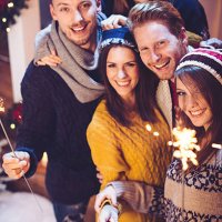 friends having fun outdoors. - garden decoration stock pictures, royalty-free photos & images