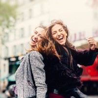 friends in paris - fashion stock pictures, royalty-free photos & images