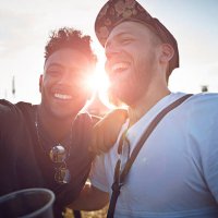 friends making selfie at big festival concert - concert stock pictures, royalty-free photos & images