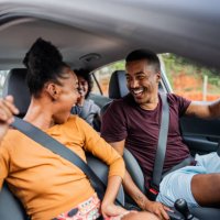 friends talking on a car during a trip - travel stock pictures, royalty-free photos & images