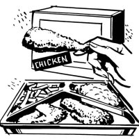 frozen meal - junk food stock illustrations