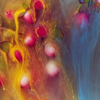 fruit and ink underwater - food stock pictures, royalty-free photos & images