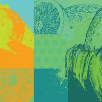 fruit background - food stock illustrations