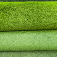 full frame shot of artificial grass texture background - garden decoration stockfoto's en -beelden
