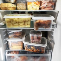 full fridge, lots of different food - food stock pictures, royalty-free photos & images