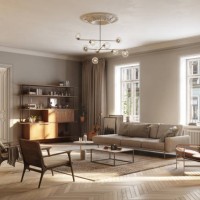 full furnished living room - home decoration stock pictures, royalty-free photos & images