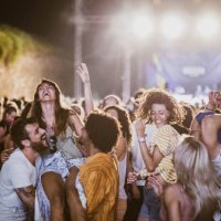 fun on music festival! - concert stock pictures, royalty-free photos & images