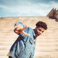 funky man portrait gesturing in the city - fashion stock pictures, royalty-free photos & images