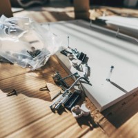 furniture fittings. furniture assembly hardware options and tools on a white background. large selection of furniture accessories. - home decoration stock pictures, royalty-free photos & images