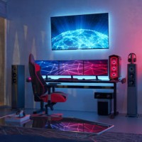 gamer room - home decoration stock pictures, royalty-free photos & images