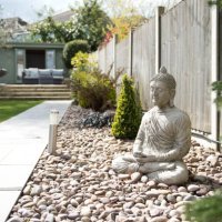 garden exteriors - garden decoration stock pictures, royalty-free photos & images