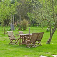 garden furniture - garden decoration stock pictures, royalty-free photos & images
