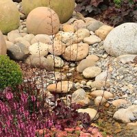 garden landscape - garden decoration stock pictures, royalty-free photos & images