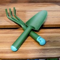 garden tools. gardend equipment. shovel and rake. shovel and rake - garden decoration stock pictures, royalty-free photos & images