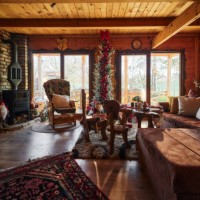 gemütliches wohnzimmer am weihnachtstag! - home decoration stock-fotos und bilder