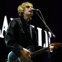 Gene Gallagher of Villanelle performs live on stage in support Liam Gallagher during his ‘Definitely Maybe 30 Years’ tour at The O2 Arena on June 06,...