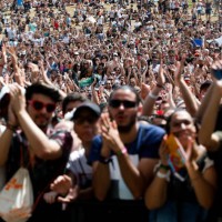 General athmosphere of the audience during Lollapaloosa Sao Paulo 2018 at the Interlagos racetrack on March 25, 2018 in Sao Paulo, Brazil.