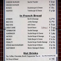 General view a takeaway sign prior to the Barclays Premier League match between West Ham United and Everton at the Boleyn Ground on September 21,...