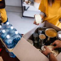 generous people helping to poor people - food stock pictures, royalty-free photos & images