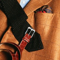 gentleman's jacket, tie and belt - fashion stock pictures, royalty-free photos & images