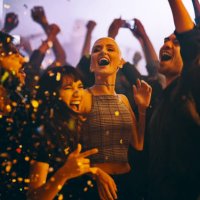 get wild and live a little - concert stock pictures, royalty-free photos & images