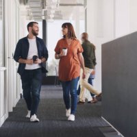 getting back to work, with their fuel in hand - coffee stock pictures, royalty-free photos & images