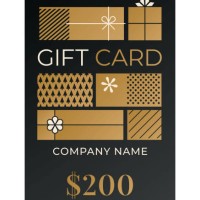 gift card template with black background. - fashion stock illustrations