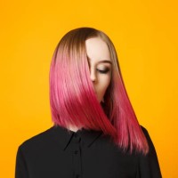 girl with dyed hair waving head - fashion stock pictures, royalty-free photos & images