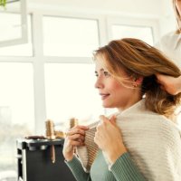 glamorous transformation - hairstyle stock pictures, royalty-free photos & images
