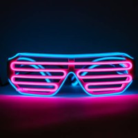 glowing neon glasses - fashion stock pictures, royalty-free photos & images