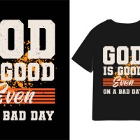 god is good even on a bad day christian motivation typography t shirt design - fashion stock illustrations