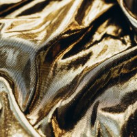 golden shiny fabric beautifully crumpled - home decoration stock pictures, royalty-free photos & images