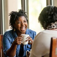 good friends good coffee - coffee stock pictures, royalty-free photos & images