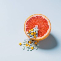 grapefruit and medicine - food stock pictures, royalty-free photos & images