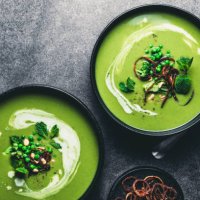 green peas cream soup - food stock pictures, royalty-free photos & images