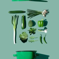green vegetables on the green background- knolling concept - food stock pictures, royalty-free photos & images
