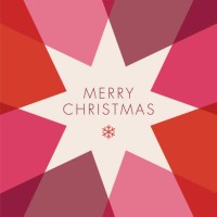 greeting card with geometric star. - fashion stock illustrations