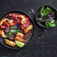 grilled tiger prawns - food stock pictures, royalty-free photos & images