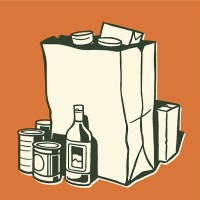 groceries - food stock illustrations