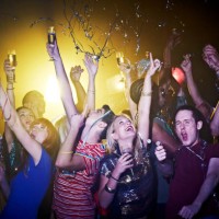group of friends celebrating - concert stock pictures, royalty-free photos & images