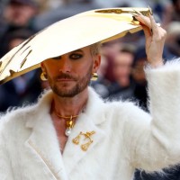 Guest attends the Schiaparelli Haute Couture Spring-Summer 2025 show as part of Paris Fashion Week on January 27, 2025 in Paris, France.