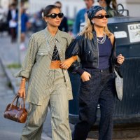Guests outside Baum & Pferdgarten during day three of the Copenhagen Fashion Week SS25 on August 07, 2024 in Copenhagen, Denmark.