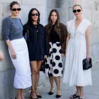Guests outside Cos during New York Fashion Week on September 10, 2024 in New York City.