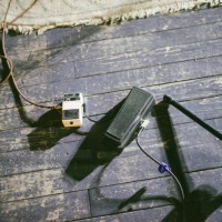 guitar pedals on stage from above. - concert stock pictures, royalty-free photos & images