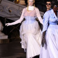 Gwendoline Christie walks the runway during the Maison Margiela Haute Couture Spring/Summer 2024 show as part of Paris Fashion Week on January 25,...