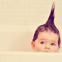 hair raising - hairstyle stock-fotos und bilder
